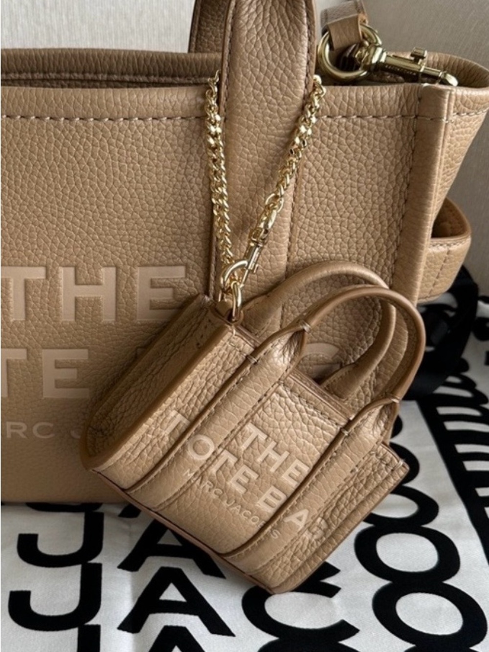 Marc Jacobs The Nano Bag Charm Camel